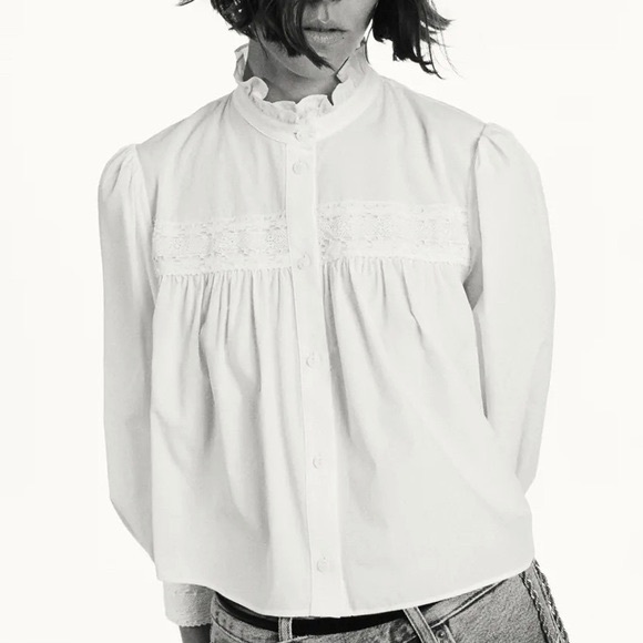 Zara Tops - Zara Poplin Blouse